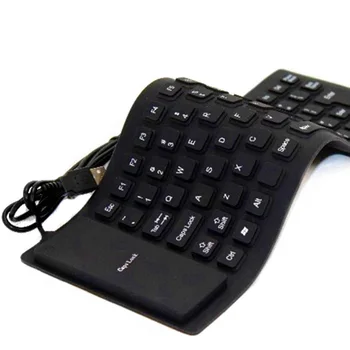 

Portable Flexible Silicone Keyboard Home Office USB Keyboard for Tablet PC /Laptop/Desktop