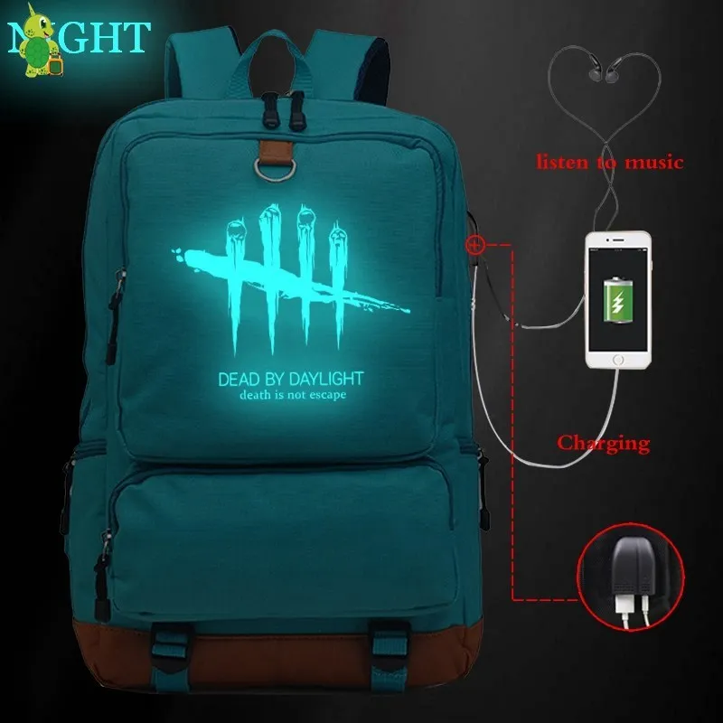 24 Dead By Daylight USB Charge Backpack Women Men Multifunction Laptop Backpack School Bags for Teenager Large Backpack Travel Bags - Цвет: 24
