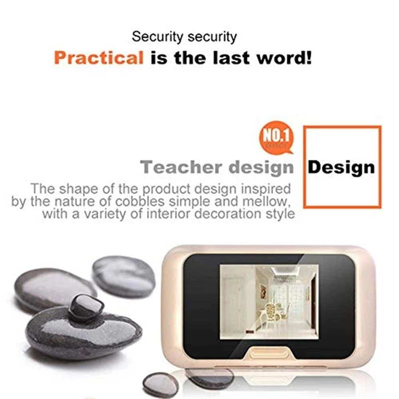 Video Doorbell 3.0 Inch Video Doorbell Smart Electronic Cat'S Eye Wireless Monitoring Hd Camera Camera Integrated Infrared 32