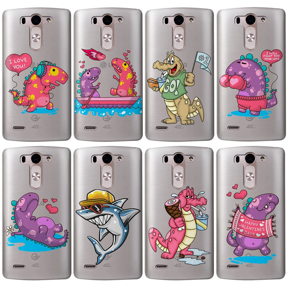 

Shark music dinosaur For LG G4 G5 G6 Q8 Q6 K8 K7 K10 2017 X Power2 3 V30 X Screen Soft TPU Silicone Back Coque Protective Cover