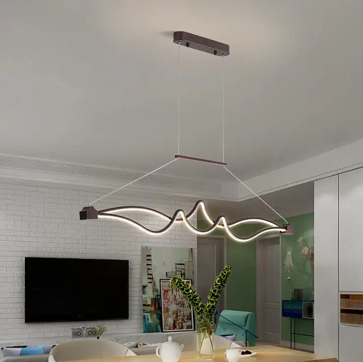 

Post modern Pendant Lamp long table bar LED light modern simple creative Entertainment Office dining room bedroom light