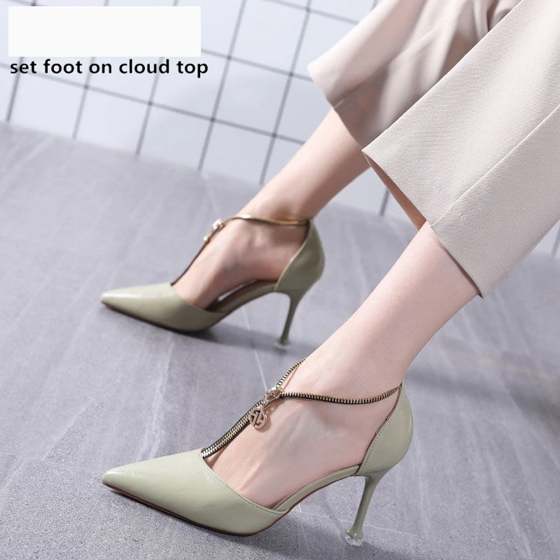 pointed front heels