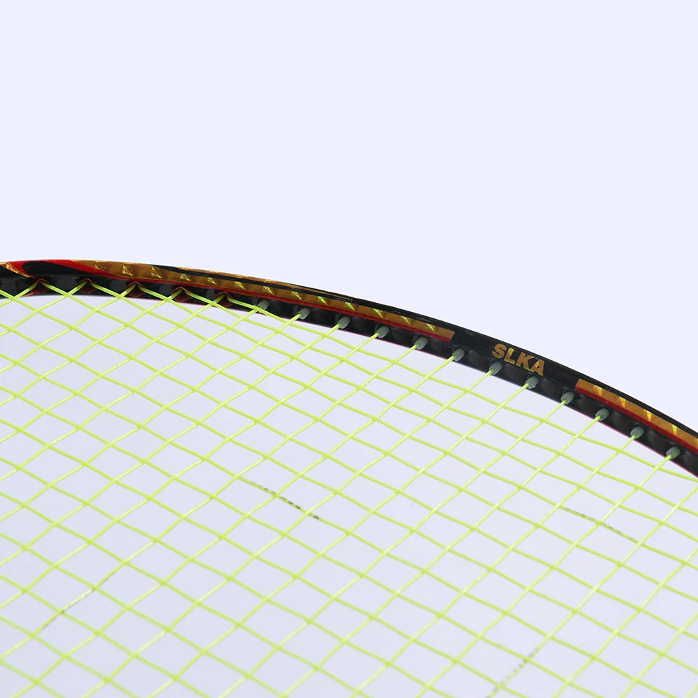 SLKA 1 пара профессиональная японская Бадминтонная ракетка натянутая Высокая мощность атака Мужская ракетка для бадминтона набор 32LBS 87g