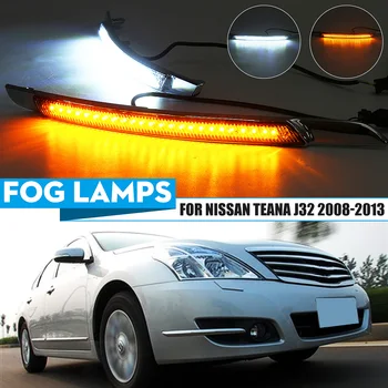

1 Pair 12V Car Front LED Drl Daytime Running light For Nissan Teana J32 2008 2009 2010-2013 Fog Driving Lamp Turn Signal Styling