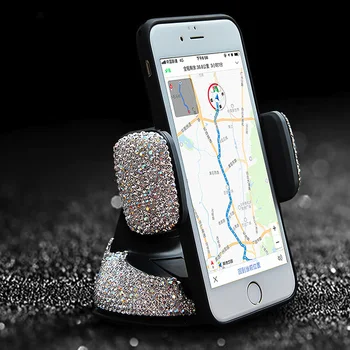 

Car Phone Holder Crystal Rhinestones Decor Car Air Vent Mount Mobile Phone Holder Smartphone Stand for iPhone X 8 Samsung note