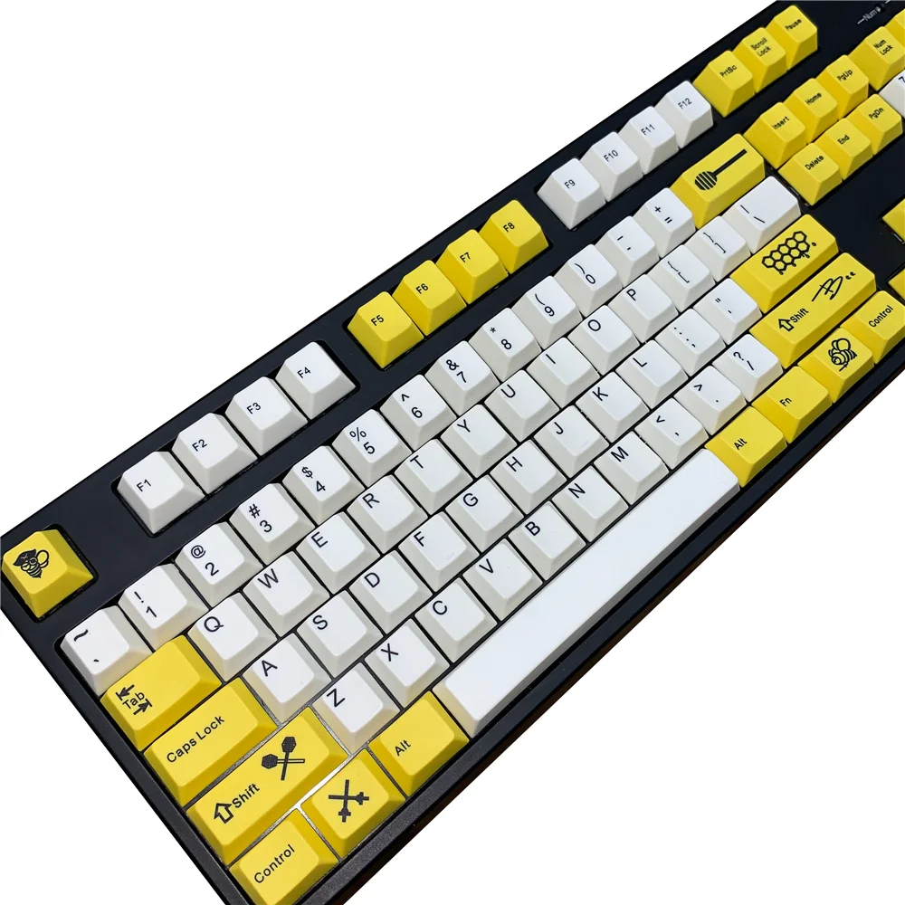 

Little bee keycap Cherry PBT Keycaps Volledige Set Mechanische Toetsenbord Keycaps PBT Dye-Sublimatie Keycap