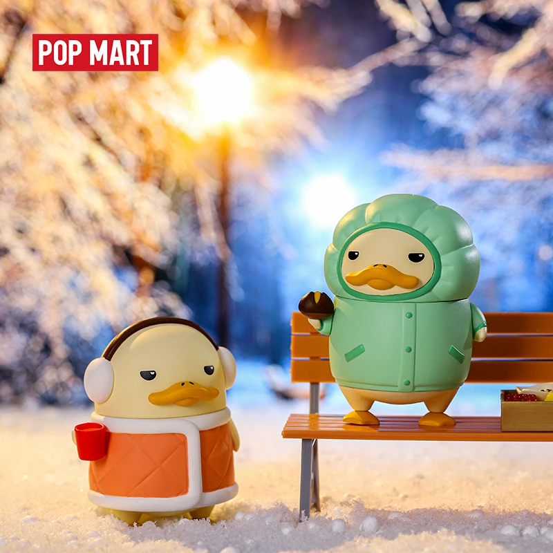 POPMART Duckoo зимняя фигурка утки глухая коробка Кукла бинарная подарок на день