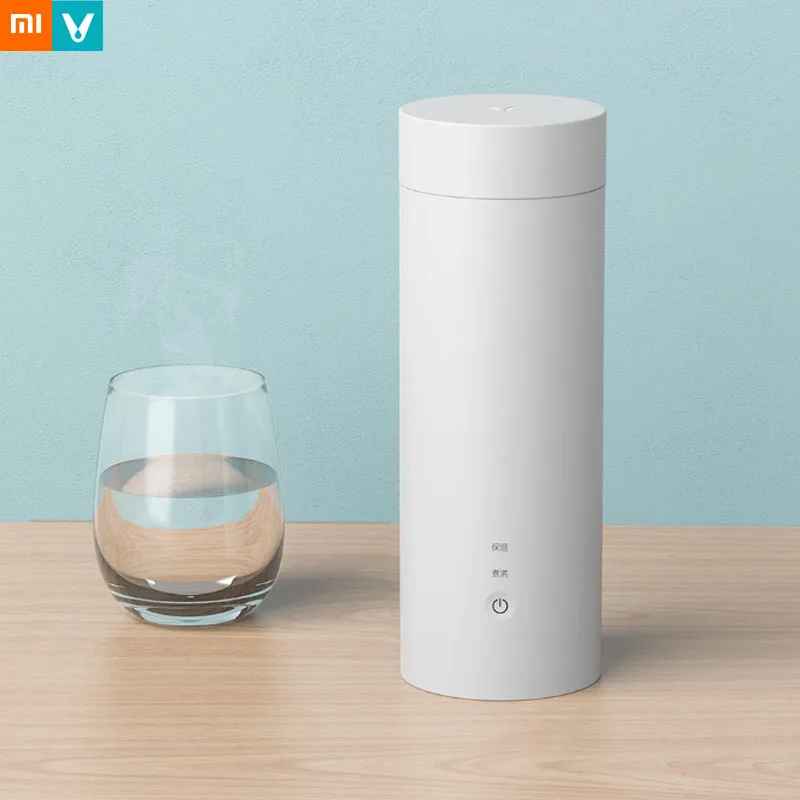 Xiaomi Viomi, электрическая чашка для воды, 400 мл, портативный термос, чашка для тушения, с сенсорным управлением, изоляционный горшок, сохраняющая тепло, бутылка для путешествий, на открытом воздухе
