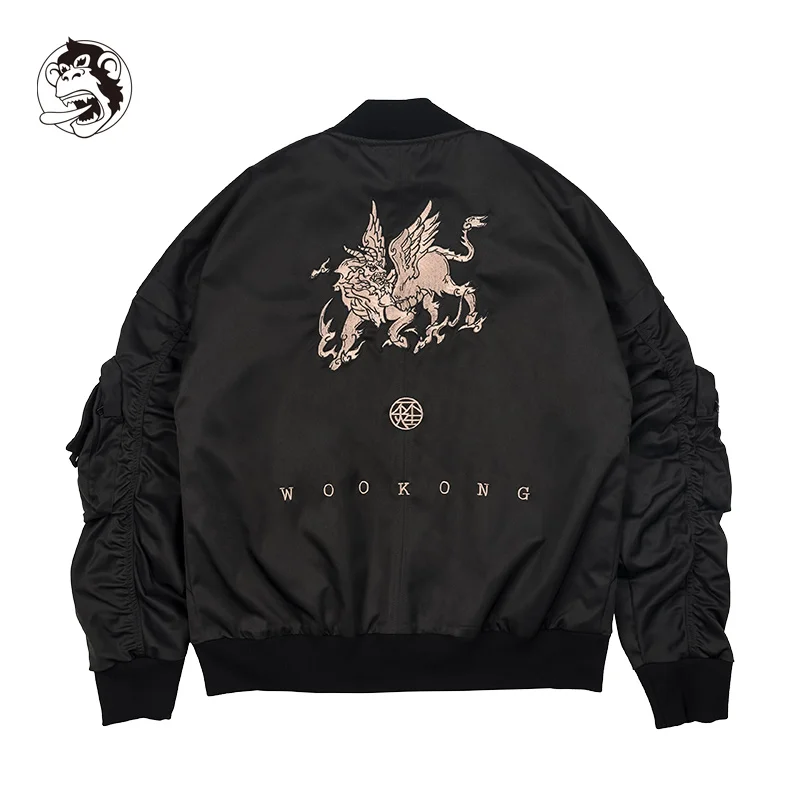 

Wookong Men Bomber Jacket Baseball Uniform Thick Winter Military Motorcycle Men's Flight Jacket Pilot Air Force Flying Jackets