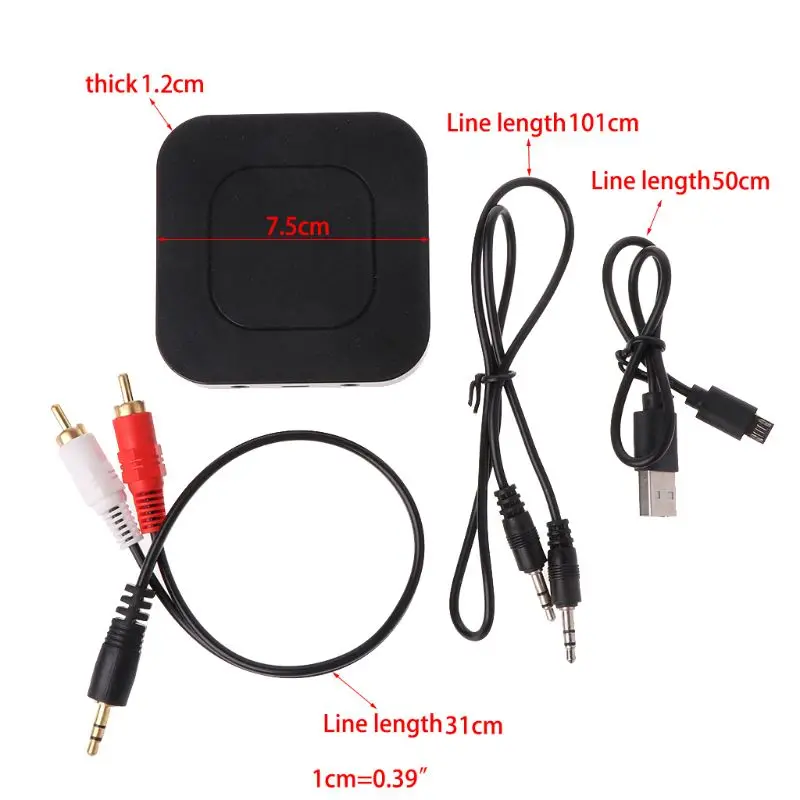2 в 1 беспроводной Bluetooth 4,2 передатчик приемник 3,5 мм RCA AUX аудио адаптер для ТВ ПК динамик наушники