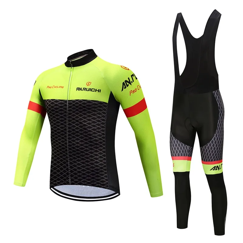 cycling jersey set 5 Одежда для велоспорта MTB, дышащая велосипедная майка, одежда для велоспорта, рубашка с длинным рукавом, комбинезон, комплект одежды для горного велосипеда - Цвет: cycling jersey set 5