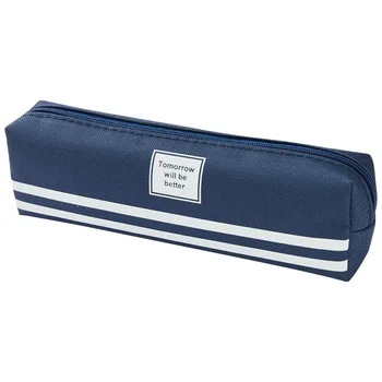 

stationery canvas pencil case multi-function large-capacity stationery box double pencil case fountain pen case stationery