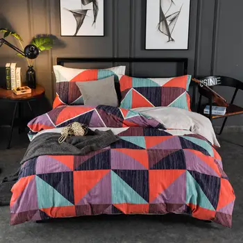 

1 Pc Duvet Cover+2pcs Pillowcases bedding set Swatch puzzle Duvet Cover rainbow Quilt Cover 160cmx210cm/180cmx220cm/200cmx230cm