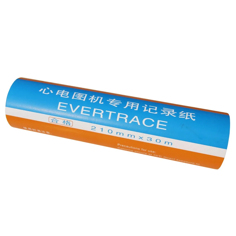 Carta Da Stampa Ecg Da 4 Pezzi Disegno Ecg 210Mm * 30M Carta Da Registrazione Ecg Dedicata Alla Macchina Ecg A 12 Derivazioni