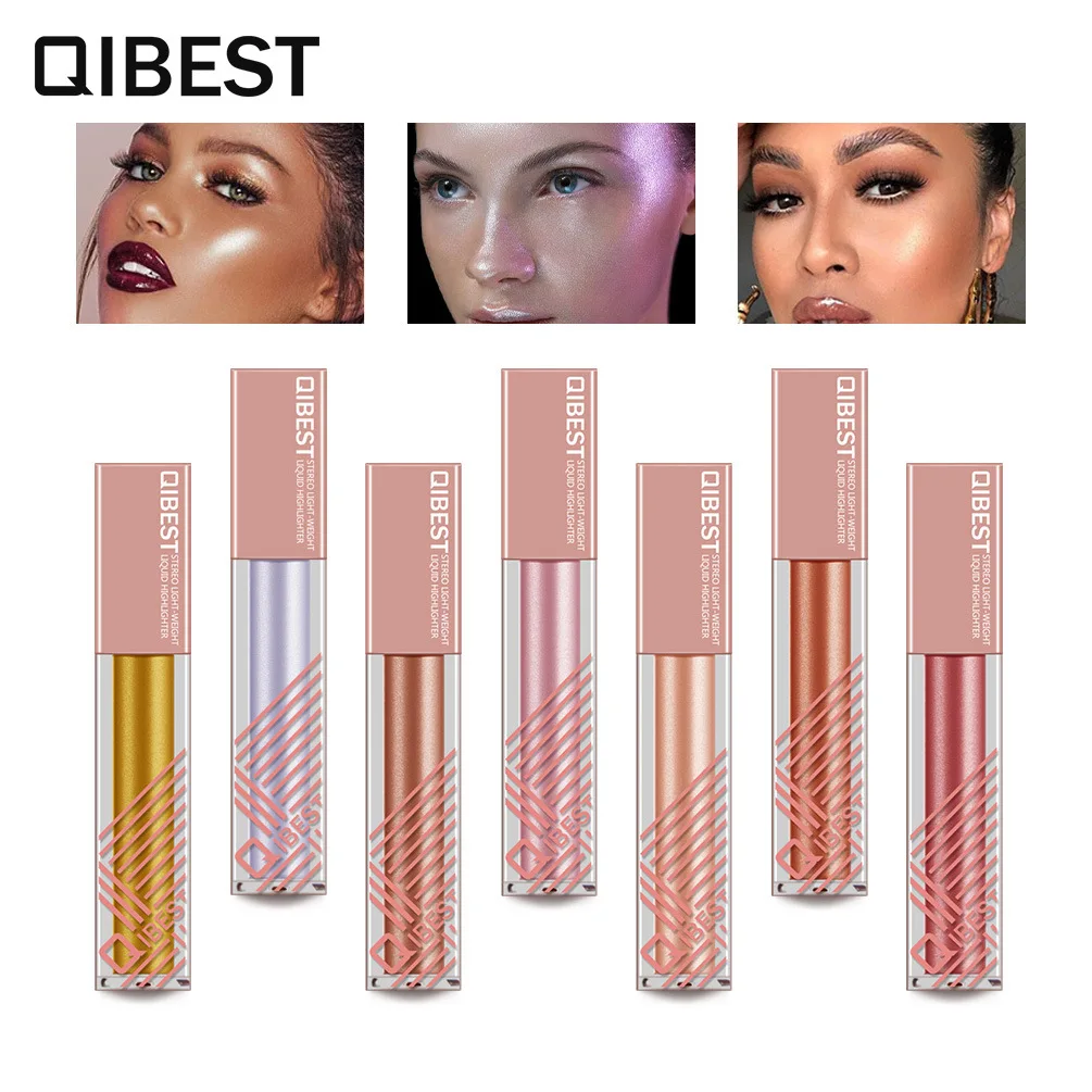 

qibest Highlights Lying Silkworm Concealer Brighten Liquid Stereo Makeup Concealer Brighten Face Light Liquid
