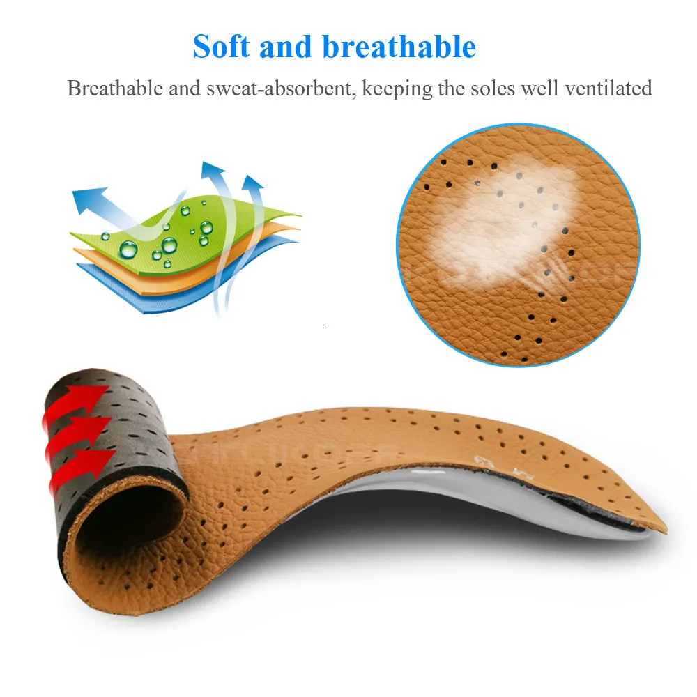 Leather Orthotic Insole For Flat Feet Orthopedic Shoes 9 H3d38d8a72109476bb21801c23f96e2905