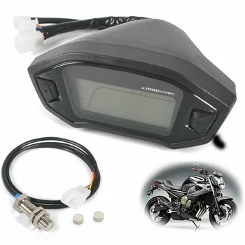 

Tachometer Replacement Waterproof Sunproof Universal Time Display Motorcycle Speedometer Accessories LCD Digital Odometer