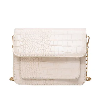 

Small Crocodile Pattern PU Leather Crossbody Bags for Women Simple Chain Female Shoulder Messenger Bags Ladies' Travel Flap Bags