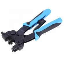 Terminal Compression Crimping Pliers F BNC RCA Joint Connector Coaxial Cable Network Crimper Plier Adjustable Compression Range