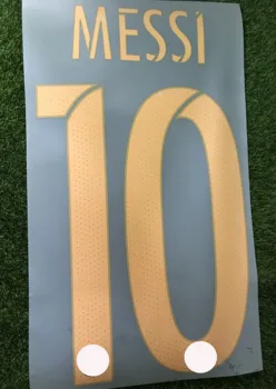 

Pu Material 2015 2016 #10 MESSI NAMESET Iron On Heat Transfer Soccer Patch Badge