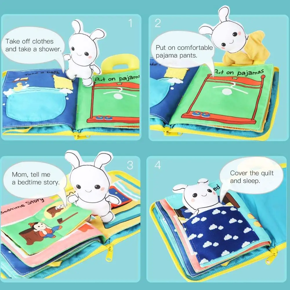 Beiens 3D игрушки для детей книжки малышей книги на русском языке мягкие