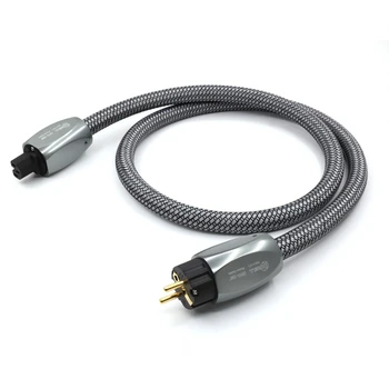 

HIFI European standard Qili ryo-196 AC audiophile power cable Schuko US ver / EU ver audio power cord