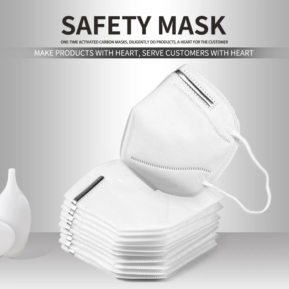 

Fast Delivery Hot Sale 5/10 pcs KN95 Dustproof Anti-fog And Breathable 5-Layer Face Masks 95% Filtration Disposable KN95 Masks
