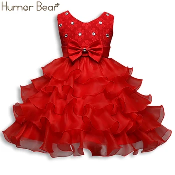 

Humor Bear Girls Dress 2019 Brand New Summer Princess Toddler Baby Dresses