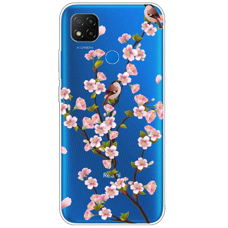 xiaomi leather case design For Xiaomi Redmi 9C NFC Case Transparent Soft Silicone Back Cover For Xiaomi Redmi9C NFC Case Clear TPU Redmi 9 C NFC 6.53'' Cat phone cases for xiaomi Cases For Xiaomi