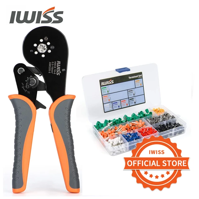 IWISS Wire Rope Crimping Tool for Aluminum Oval Sleeves,Stop