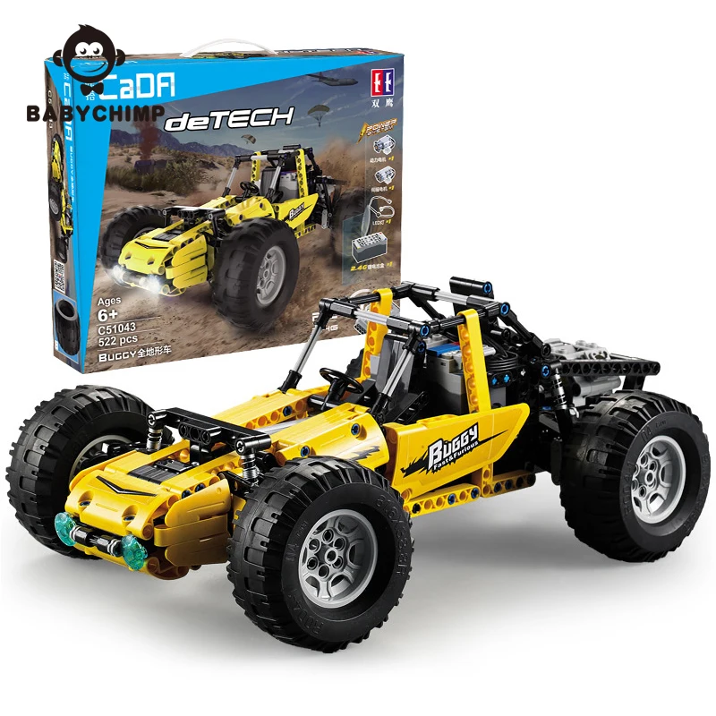 4WD RC Racing Car Fit Technic Series DIY Building Blocks Bricks Buggy Model All-Terrain Off-Road Climbing Vehicles Trucks Toy - Цвет: With gift box