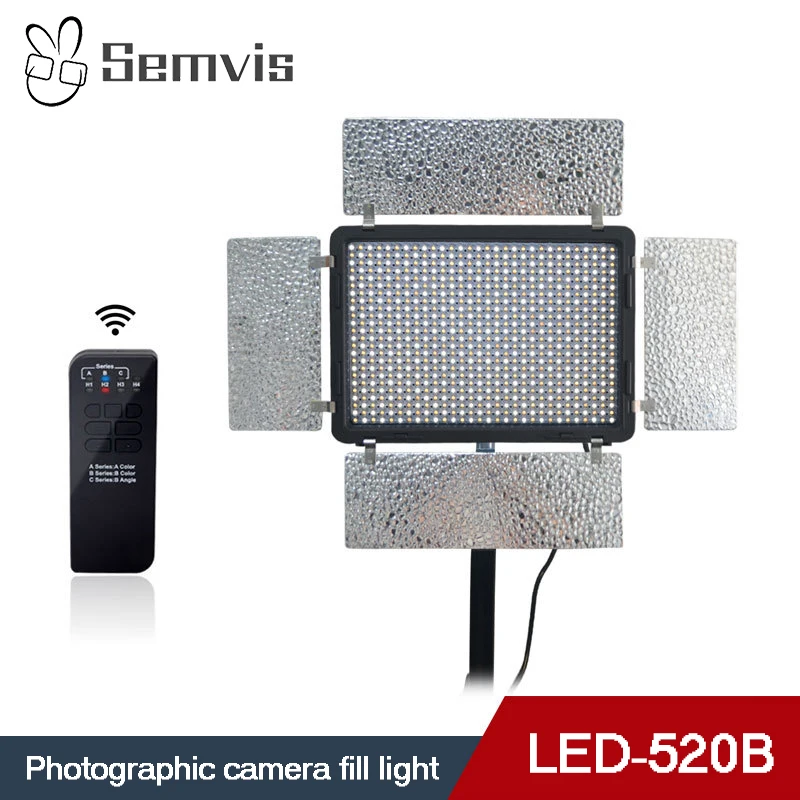 

Venidice LE-520B Photographic Lighting LED Digital Screen Professional Photography Light Color Temperature Adjustment Light