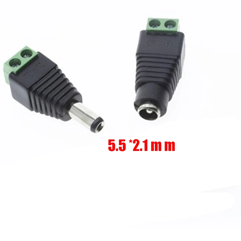 Câmera de Cctv Adaptador de Alimentação Única Tiras Led 50 Unidades - Pacote Fêmea dc Plug 5.5mm x 2.1mm Conector Masculino Fácil 5050 3528 Cor - Image 6