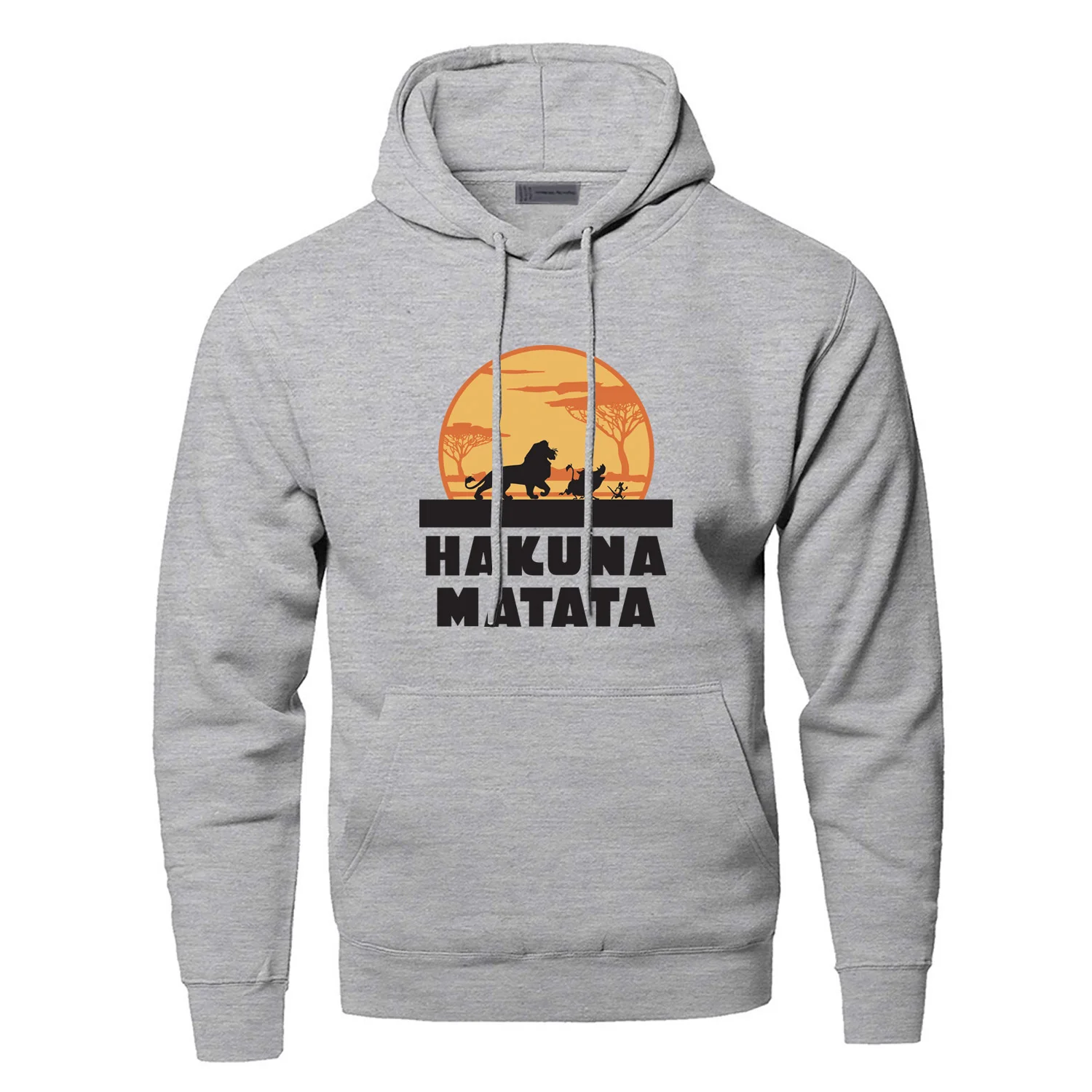

The Lion King Hoodies Sweatshirts Men Hakuna Matata Simba Friend Pumbaa Timon Hooded Hoodie Winter Autumn Cartoon Streetwear