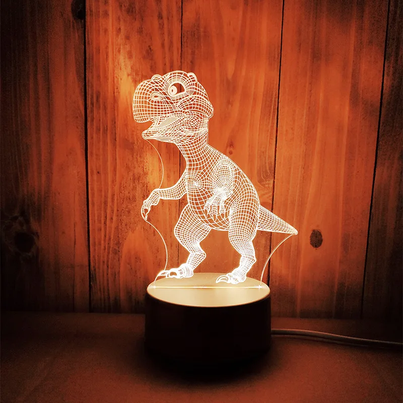 New exotic creative 3d night light Christmas gift bedside cute gift custom Amazon cross-border night light - Цвет: Monochrome warm