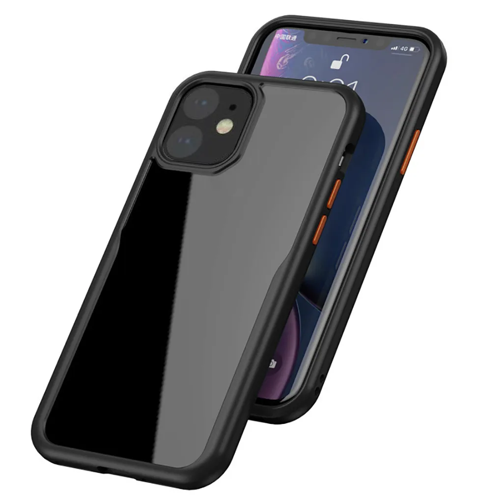 1 чехол из полиуретана для телефона, чехол для iPhone 11, 6,1 дюймов, амортизация, прозрачный защитный чехол из ТПУ, матовый, грязеотталкивающий чехол для iPhone 11