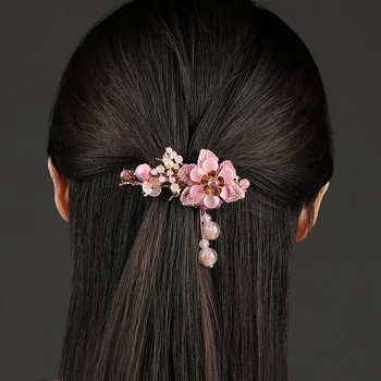 

Bride Headpiece Clip Headwear Stone Beads Head Band Wedding Headdress Handmade Romantic Flower Hair Pin Jewelry Accessories