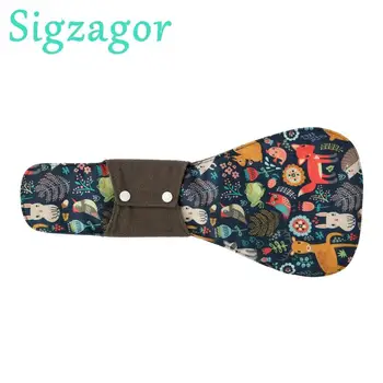 

[Sigzagor] XXL Cloth Menstrual Pad Sanitary Bamboo Charcoal Reusable Overnight Post Partum 16in