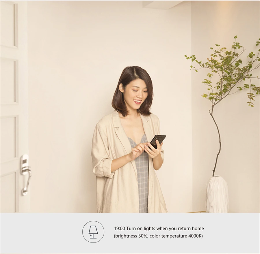 Умный светодиодный светильник Xiao mi Aqara Zigbee белого цвета 9 Вт E27 2700 K-6500 K 806lum умный светильник для работы с приложением mi Home Smart home