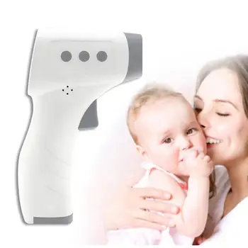 

Baby/Adult Digital Non-contact Infrared Thermometer Forehead Temperature Meter designed for measuring body/object temperature.