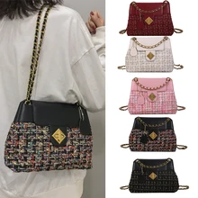 Курьерские сумки через плечо сумки для Для женщин шерстяная сумка-мешок дамы Сумки женский Вечерний Клатч класса люкс сумка через плечо для девочек