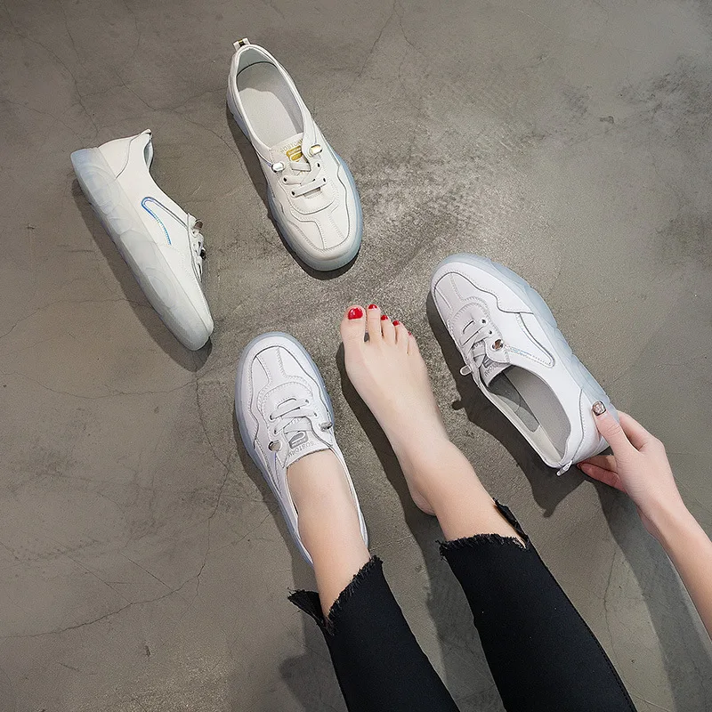 

Low-Cut Gel Shoes Women's 2019 Spring New Style Korean-style Ulzzang Versatile Students Shoes Flat Casual Shoes