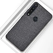 สำหรับ Motorola Moto G8 Play Case ซิลิโคนกันชนผ้า PC สำหรับโทรศัพท์ Moto G8 PLUS สำหรับ moto มาโครปกหลัง(China)