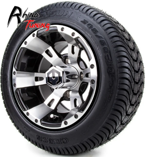 

4pcs 75mm MODZ Golf Cart Wheel Center Caps Hub Rims Cover Ambush Machined Terrain Tires Combo Accessories