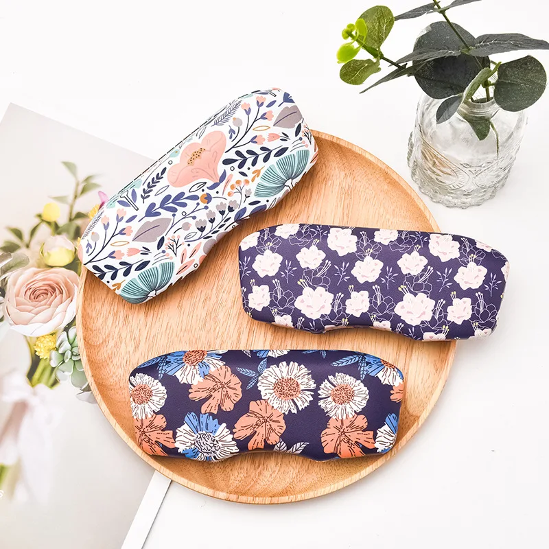 

High Quality Handmade Flowers Glasses Case For Girl Hard Frame Eyeglasses Case Reading Glasses Box Eyewear Spectacle Cases
