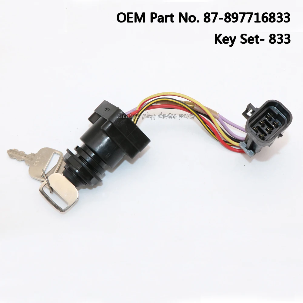 Genuine 87897716833 Ignition Key Set 833 For Mercury Mercruiser