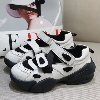 

Korean Ulzzang Harajuku Mary Jane Casual Lady Flat Platform Shoes Split Leather Old Shoe Women 2020 Spring Winter Women Sneakers