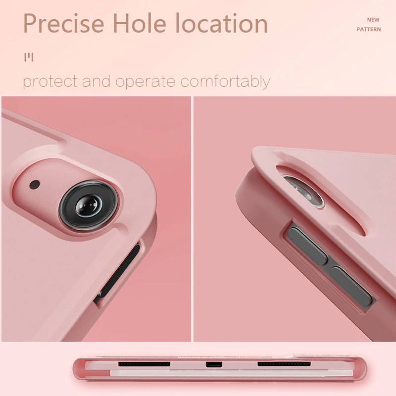 Чехол с Bluetooth клавиатурой для iPad Pro 11 2020 / 7 10 2 дюйма/Air 3 5 Обложка телефона 2018 2019 6 го