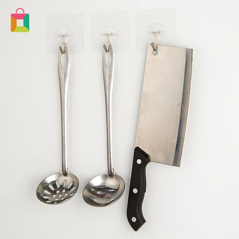 10pcs Practical Kitchen Fruits Tools & Vegetables Strong Load-bearing Wall Hook Seamless Up Accessories Cozy | Дом и сад