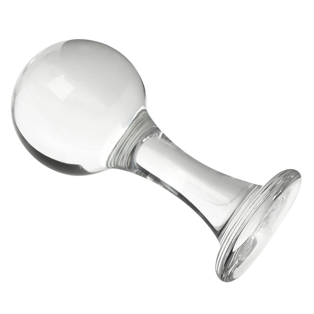 Plug anale in vetro per massaggio prostatico ed erotismo_voghion.com